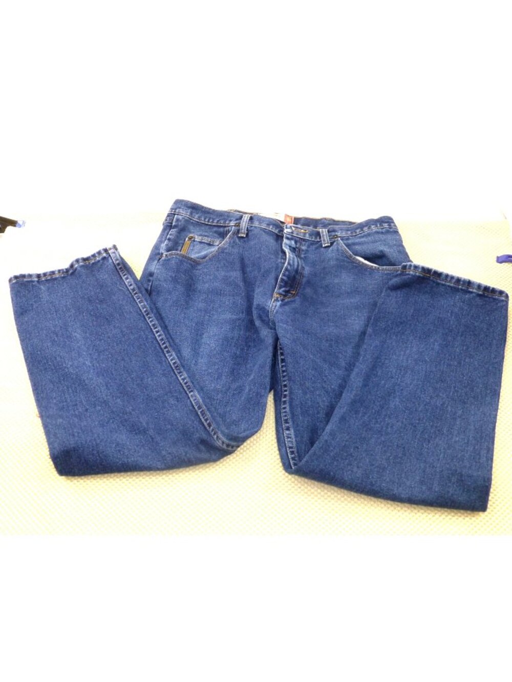 Wrangler Mens Blue Jeans 36x30 Classic Fit 100% Cotton Denim Made In Mexico
